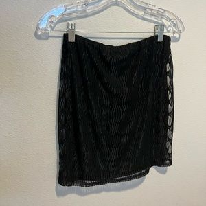 black sheer skirt with attached underwear